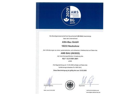 AMS Zertifikat 2026