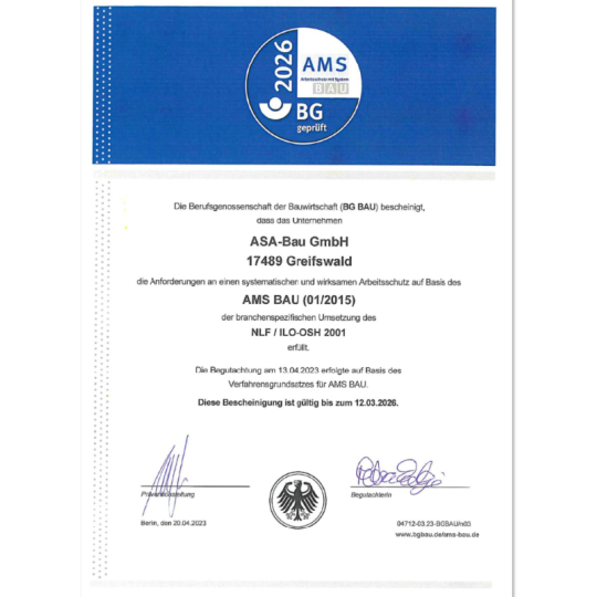 AMS Zertifizierung